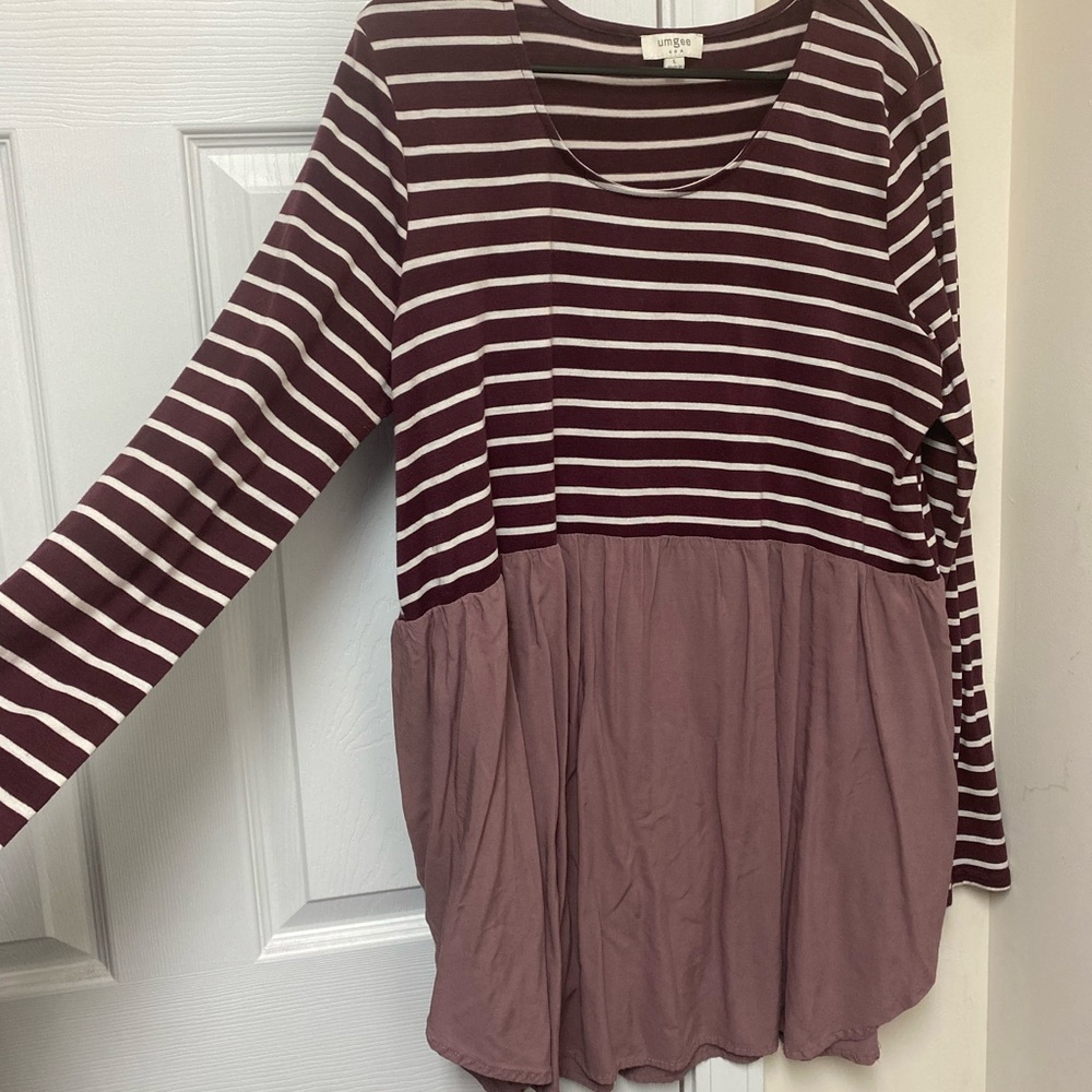 Umgee USA Baby Doll Style Long Sleeve Too